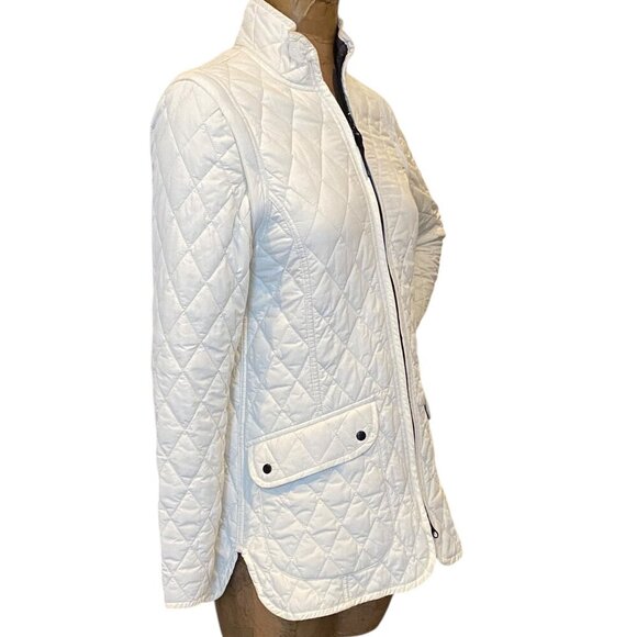 Women's Reversible Diamond Quilted Barn Jacket Convertible Vest S/M #192M - Picture 6 of 12